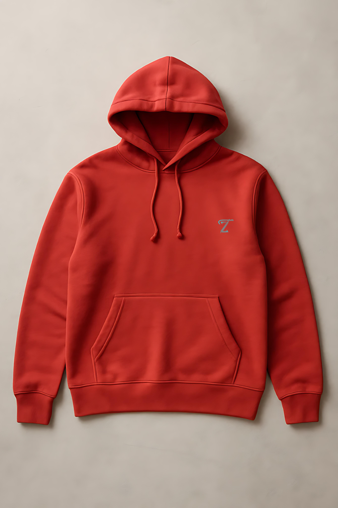 Premium Apple Red Fleece Hoodie