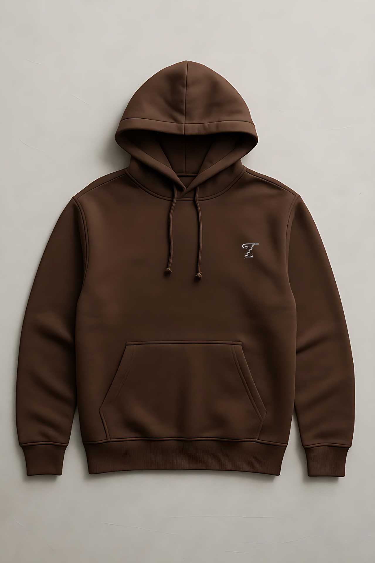 Premium Chocolate Brown Fleece Hoodie