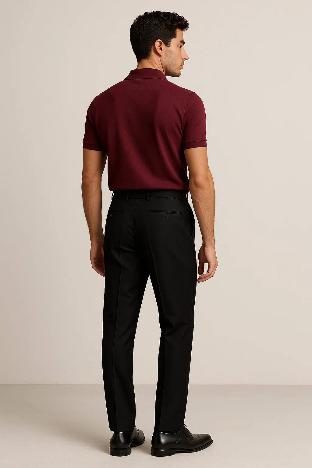 Plain Mahroon Pique Polo TZ - 004