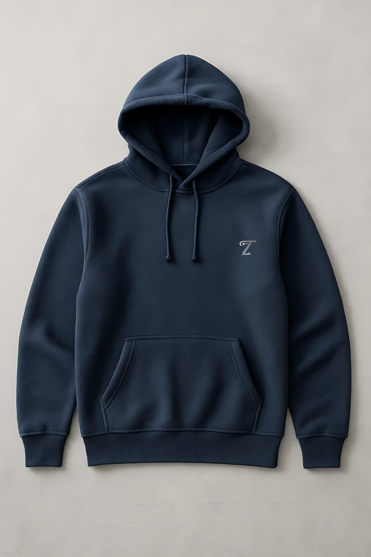Premium Navy Blue Fleece Hoodie