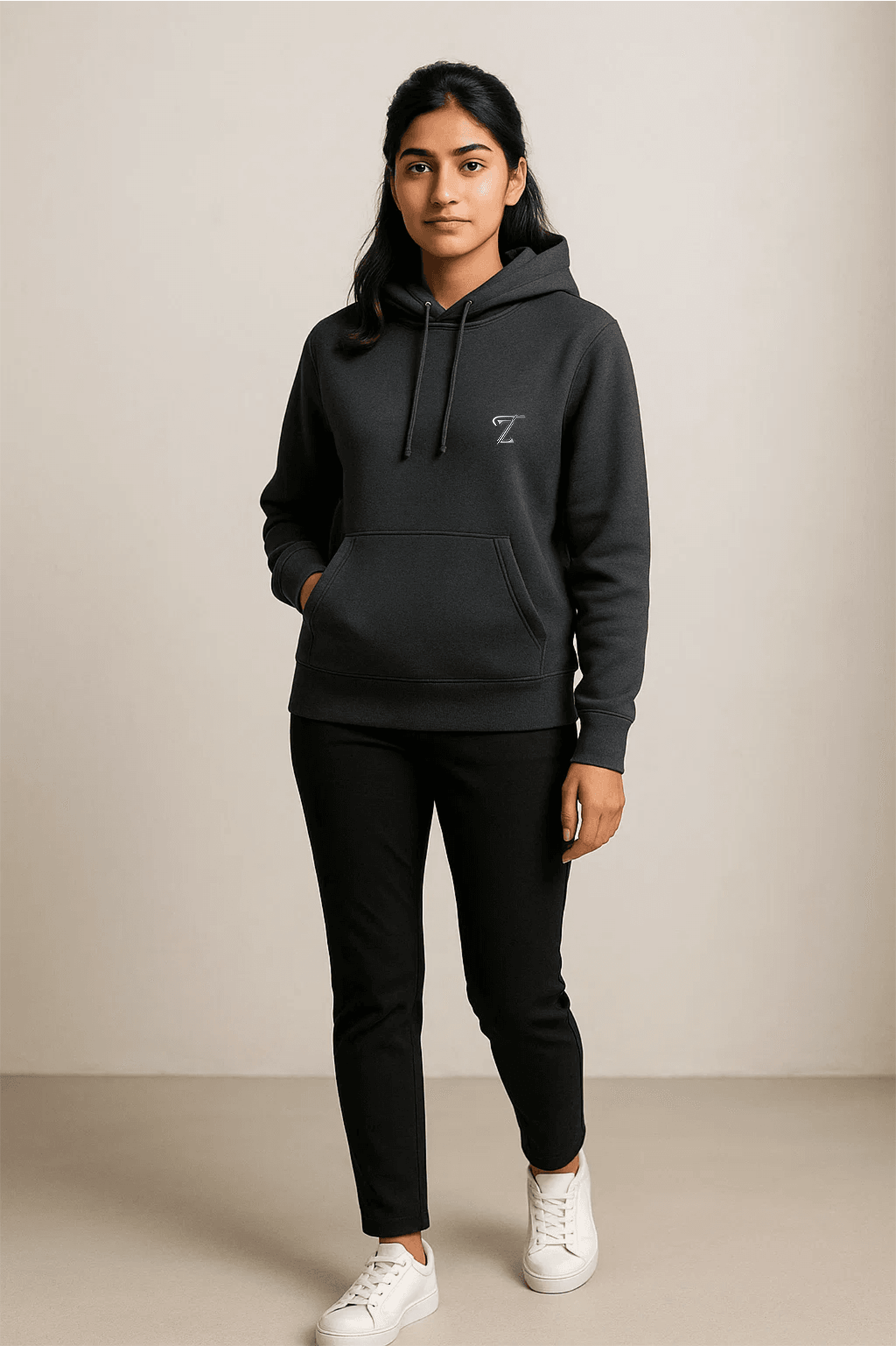 Premium Dark Grey Fleece Hoodie