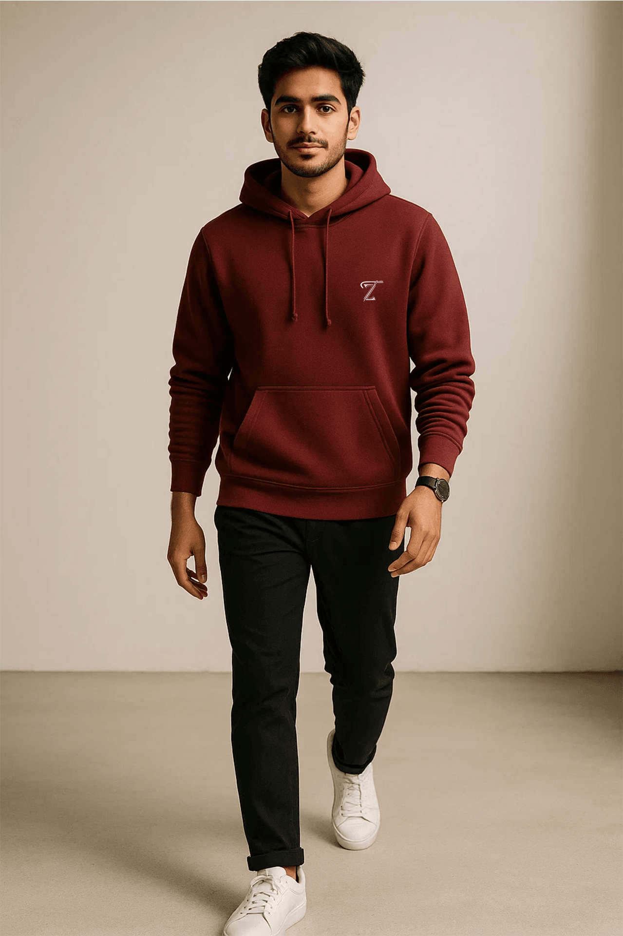 Premium Mahroon  Fleece Hoodie