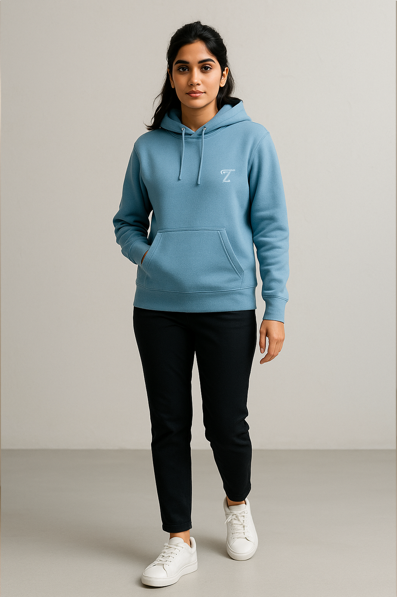 Premium Sky Blue Fleece Hoodie